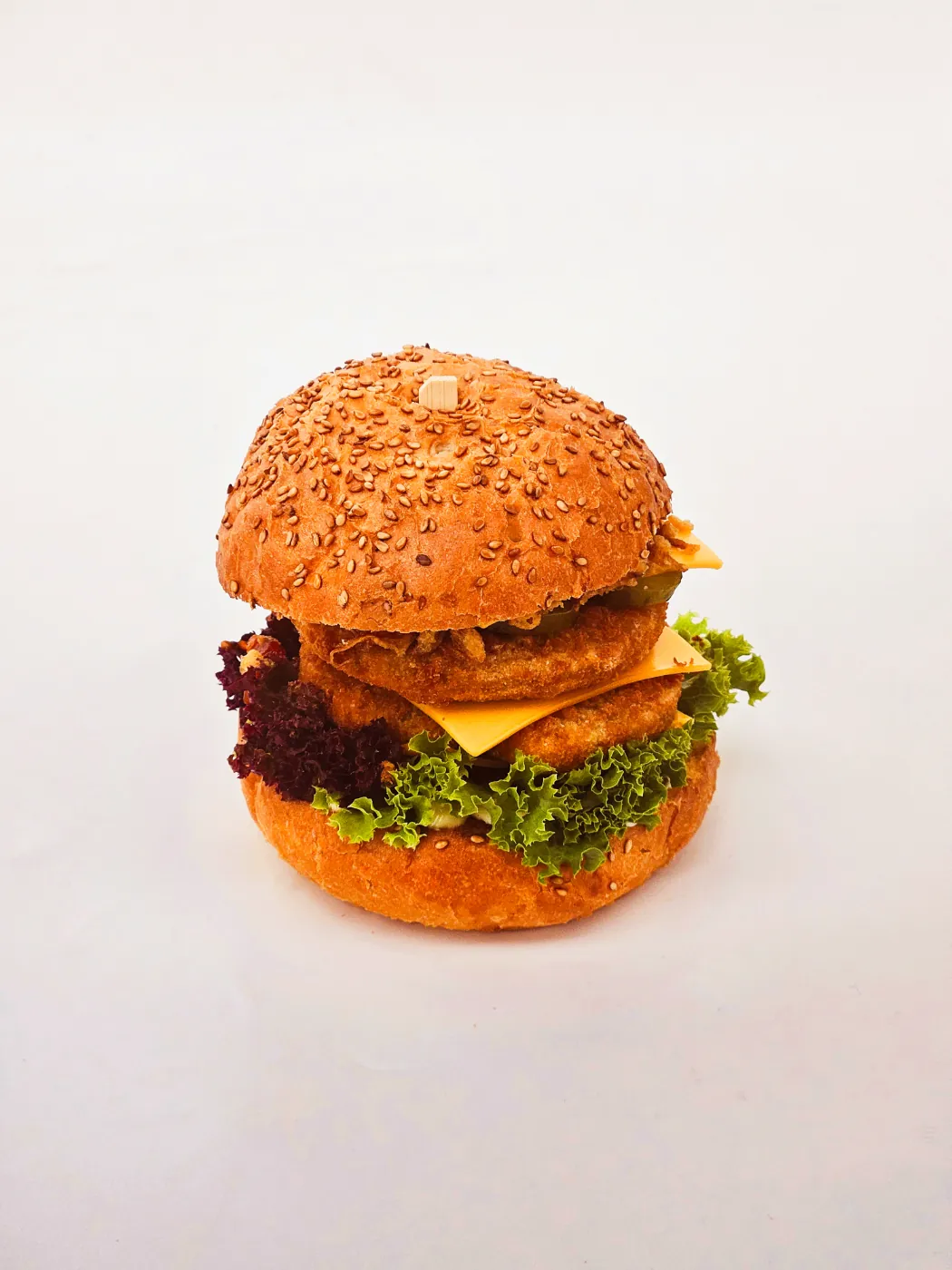 Vegetarian burger double
