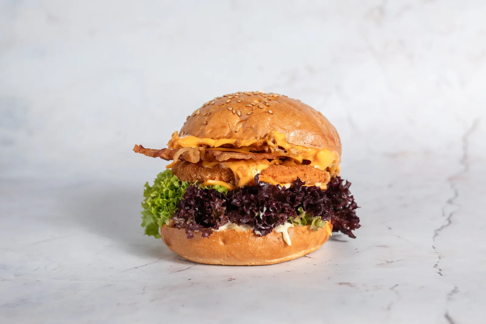 Deluxe chicken burger